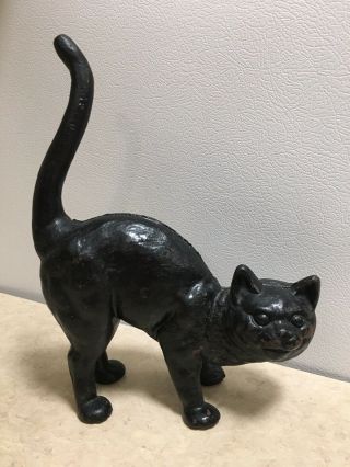 Black Cat (cast Iron) Doorstop (vintage / Antique?)