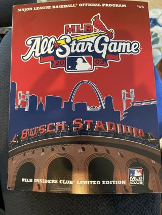 2009 Mlb All Star Game St.  Louis Cardinals Program Limited Edition Albert Pujols