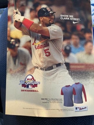 2009 MLB All Star Game St.  Louis Cardinals Program Limited Edition Albert Pujols 2