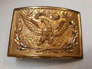 U.  S.  Indian Wars Army Officers Belt Buckle Plate - Antique
