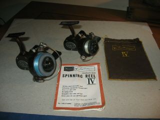 Vintage 1960s Sears Ted Williams Spinning Fishing Reels 3 & 4