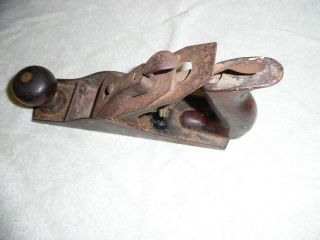 Vintage 9 " Wood Plane Woodworking Tool Sargent 408 Wood Handle Barn Find