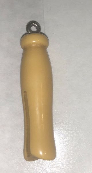 Vintage Miniature Bakelite Yellow clothes pin charm,  has a loop 3
