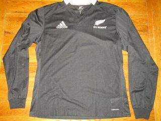 Vintage Zealand All Blacks Rugby Jersey Shirt Adidas Mens Xl Football