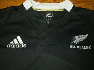 Vintage Zealand All Blacks Rugby Jersey Shirt Adidas Mens XL Football 3