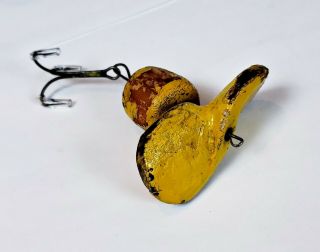 Very Rare Frank Brown Patented Wooden Propeller Bait Lure Made In Nj 1920s