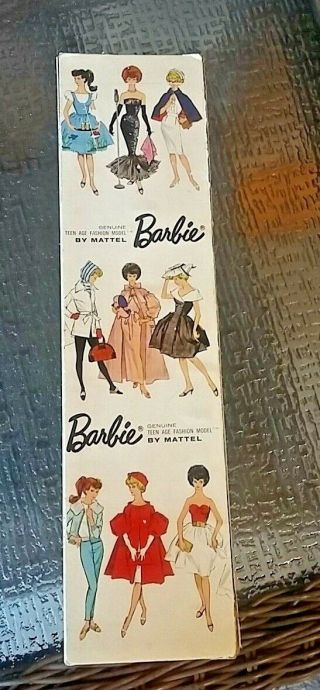 Vintage Mattel Barbie Doll Stock Box And Stand Blonde Ponytail Stock No.  850