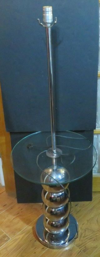 Mid Century George Kovacs 4 Ball Stacking Chrome Floor Lamp Will Not Ship Tlc