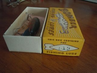 VTG Bomber lure 513 red side perch w/box and paper 2