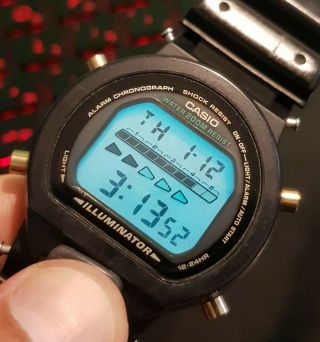 Vintage Casio Dw - 6600 Diver 200m G - Shock Lcd Watch Illuminator