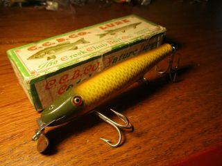 Creek Chub Pikie With Glass Eyes Golden Shiner In The Box Lure