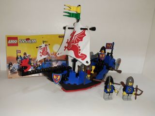 Lego Sea Serpent 6057 Castle Black Knights Complete Vintage Set 1992 No String