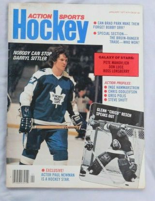 January 1977 Action Sports Hockey Darryl Sittler Toronto Maple Leafs