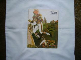 Los Angeles Rams Vs.  Cleveland Browns August 19,  1967 Football Program