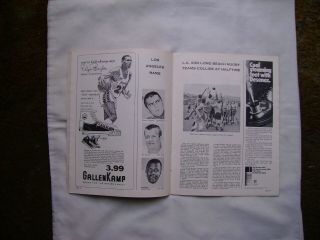 Los Angeles Rams vs.  Cleveland Browns August 19,  1967 Football Program 3
