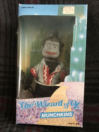 Vintage 1988 The Wizard Of Oz 50th Anniversary Munchkins Winged Monkey Doll 8876