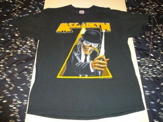 Vintage Megadeth A Clockwork Orange T - Shirt Size Xl Anvil