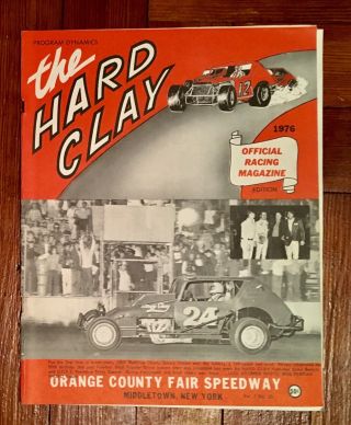 Vintage 1976 Ny Orange County Fair Speedway The Hard Clay No.  23