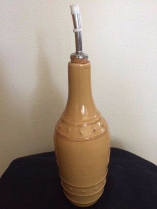 Vintage Sorrento Stoneware Oil Cruet Dispenser Bottle Debbie Segura Designs Euc