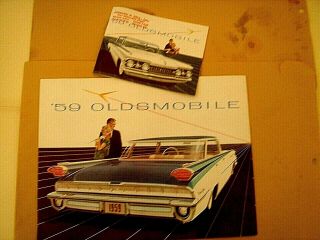 1959 Oldsmobile - Sales Brochure 2 (two) - Ex.  Large And Small Both
