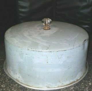 Vintage Kitchen Metal Cake Saver Server 3