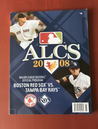 Alcs 2008 - Boston Red Sox Vs.  Tampa Bay Rays Official Program