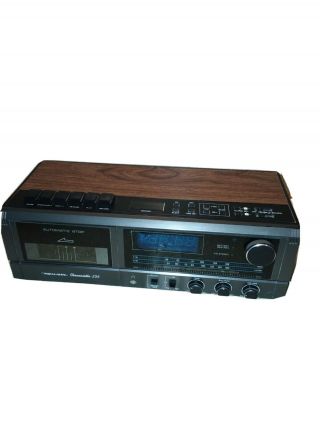 Vintage Realistic Alarm Clock Chronosette - 256 Tape Cassette Player Am/fm Radio