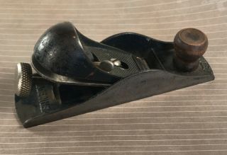 Stanley No 220 Block Plane Vintage Antique Old Wood made in USA 3