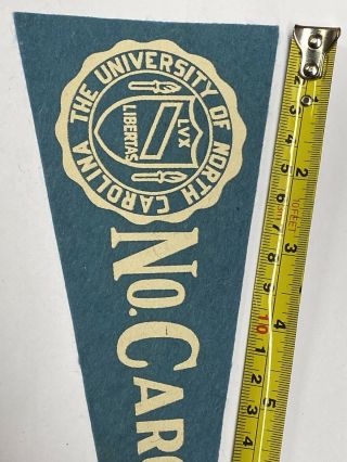 Vintage UNC North Carolina Tarheels Tar Heels University Mini Pennant 3.  5x9.  75 L 3