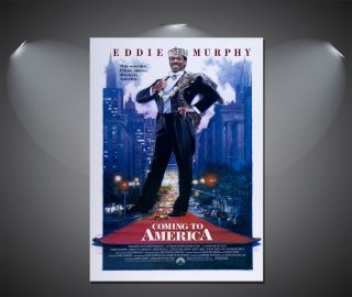 Coming To America Eddie Murphy Vintage Movie Poster - A1,  A2,  A3,  A4 Sizes
