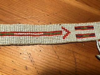 Antique Native American beaded belt beads old 1 