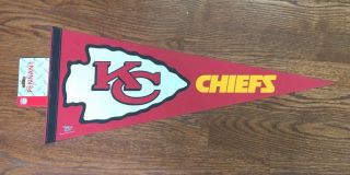 Kansas City Chiefs Nfl Full - Size Pennant By Wincraft With Rack Label Nwt
