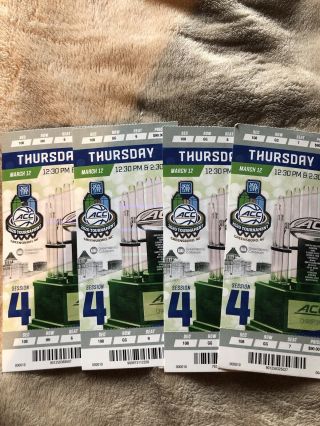 2020 Acc Basketball Tournament Ticket Stubs (event That Never Happened)