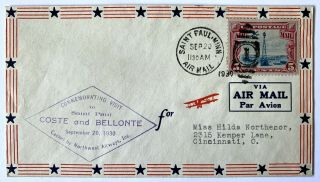 French Aviators Coste Bellonte Goodwill Tour Cover Saint Paul Mn Sep 20 1930