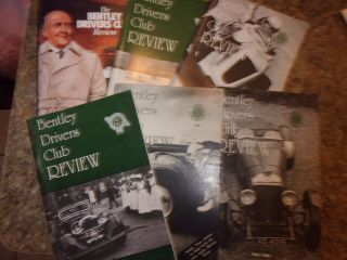 The Bentley Drivers Club Review 6 Issues - 1985 1988 1989 - Lotl