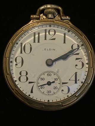 Antique Elgin Pocket Watch 18s Grade 336 17j Model 5 Circa 1919