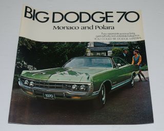 1970 Dodge Monaco & Polara Vintage Car Sales Brochure Canada