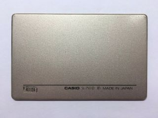 Vintage CASIO SL - 750 Film Card Calculator (Japan, ) FAST 3