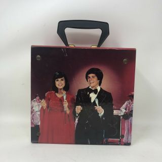 Vintage Donnie and Marie Osmond 45 Record Toy Carry Case Peerless Vidtronic Corp 3