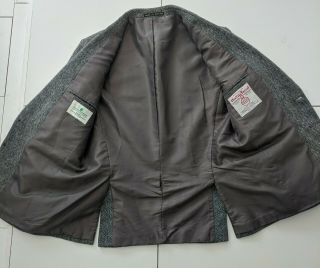 HARRIS TWEED Man ' s Vintage Jacket XL - Gorgeous cloth 2