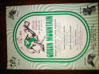Green Mountain Dog Track - Greyhound Racing Program - 11 - 28 - 1976