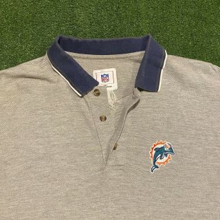 Vintage Miami Dolphins Old Logo Nfl Polo Shirt.  Men’s Size Large