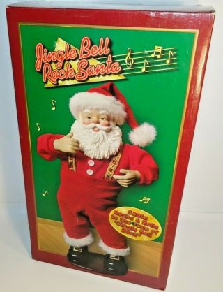Vintage 1998 Jingle Bell Rock Santa Dancing Musical Santa Edition 1 W/box