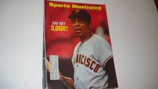 Willie Mays - 3,  000 Hits - Sports Illustrated 7/27/1970