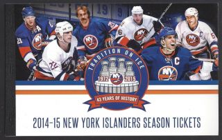 2014 - 15 Nhl York Islanders Season Full Ticket Book - Last Year Nassau