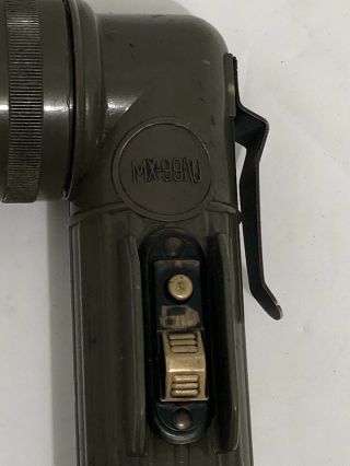Vintage FULTON U.  S.  MX - 991/U Vietnam War Military Right - Angle Signal Flashlight 3