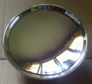 Antique 8 1/4″ Mercury Glass Reflector For Bracket Oil Lamp