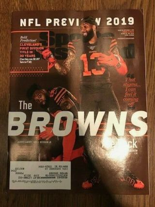 2019 Sports Illustrated Odel Beckham Jr Jarvis Landry Cleveland Browns Jersey 13