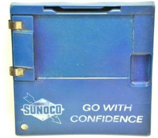 Vintage Sunoco Gas " Go With Confidence " Plastic Credit Card Clip Board