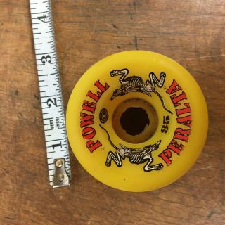 Vintage Dogtown Skateboard Wheel Nos Skate Powell Peralta Yellow Bones 80s